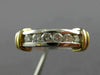 ESTATE .42CT DIAMOND 14K 2 TONE GOLD 3D FILIGREE WEDDING ANNIVERSARY RING #21533