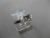 ESTATE .25CT DIAMOND 14KT WHITE GOLD 3 STONE SEMI MOUNT ENGAGEMENT RING #18591