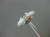 ESTATE WIDE .62CT ROUND DIAMOND 14K WHITE GOLD SEMI BEZEL FRIENDSHIP RING #11011