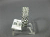 ESTATE 1.50CT DIAMOND 14K WHITE GOLD 3D 5mm ROUND 2 ROW WEDDING ANNIVERSARY RING