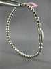 ESTATE LARGE .50CT DIAMOND & PINK QUARTZ 14K WHITE GOLD CIRCULAR BANGLE BRACELET