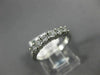 ESTATE .40CT DIAMOND 14KT WHITE GOLD 3D CLASSIC 6 STONE ANNIVERSARY RING #19189