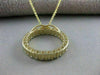 ESTATE .71CT ROUND DIAMOND 14KT YELLOW GOLD 3D CIRCLE OF LOVE OPEN PENDANT 16882
