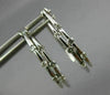 ESTATE .20CT DIAMOND 14KT WHITE GOLD 3D TWO ROW ETOILE OVAL HOOP EARRINGS