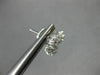 ESTATE LARGE .72CT DIAMOND 14K WHITE GOLD FLOWER CLUSTER CLIP ON EARRINGS #11499