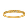 WIDE .87CT DIAMOND 14KT YELLOW GOLD ROUND & BAGUETTE ETOILE CUFF BANGLE BRACELET