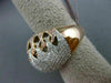 ESTATE EXTRA LARGE 2.53CT DIAMOND 18KT WHITE & ROSE GOLD OPEN FILIGREE DOME RING