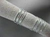 ESTATE LARGE 1.06CT DIAMOND 14KT WHITE GOLD MULTI WAVE DOUBLE CHAIN FUN RING