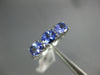 1.05CT DIAMOND & AAA TANZANITE 14KT WHITE GOLD 3D OVAL & ROUND ANNIVERSARY RING