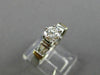ESTATE .97CT DIAMOND PLATINUM & 18KT YELLOW GOLD CLASSIC ENGAGEMENT RING #25518