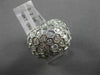 ESTATE LARGE 2.05CT DIAMOND 18KT WHITE GOLD 3D ETOILE MULTI HEXAGON FUN RING