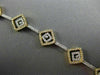 ESTATE WIDE 1.80CT DIAMOND 18KT 2 TONE GOLD 3D MULTI SHAPE BY THE YARD BRACELET
