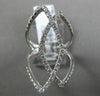 ESTATE LARGE .85CT DIAMOND 18KT WHITE GOLD 3D OPEN DOUBLE INFINITY LOVE RING