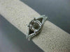 ESTATE .45CT DIAMOND 14KT WHITE GOLD V SHAPE CLASSIC SEMI MOUNT ENGAGEMENT RING