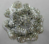ESTATE MASSIVE 4.57CTW FANCY MULTI COLOR DIAMONDS 18KT WHITE GOLD 3D FLOWER RING