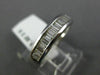 ESTATE .62CT BAGUETTE DIAMOND 14KT WHITE GOLD 3D SEMI ETERNITY ANNIVERSARY RING