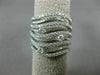 ESTATE LARGE 1.92CT DIAMOND 18KT WHITE GOLD 3D MULTI ROW ETOILE WAVE LOVE RING