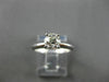 ANTIQUE WIDE .63CT OLD MINE DIAMOND PLATINUM SOLITAIRE ENGAGEMENT RING #19260