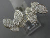 ESTATE LARGE 1.06CT DIAMOND 14KT YELLOW GOLD CLASSIC DOUBLE BUTTERFLY LOVE RING