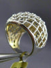 ESTATE MASSIVE .15CT DIAMOND 18KT TWO TONE GOLD ETOILE CRISS CROSS FILIGREE RING