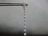 2.11CT DIAMOND 18K WHITE GOLD CLASSIC ROUND BY THE YARD CLIP ON HANGING EARRINGS