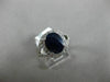ESTATE 3.33CT DIAMOND & AAA SAPPHIRE 14KT GOLD 3D OVAL FILIGREE ENGAGEMENT RING