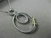 ESTATE LARGE .52CT WHITE & FANCY YELLOW DIAMOND 18K 2 TONE GOLD OVAL BOW PENDANT