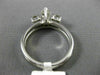 ANTIQUE WIDE .95CT MARQUISE & ROUND DIAMOND 14K WHITE GOLD ENGAGEMENT RING 18478
