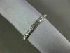 ESTATE .34CT ROUND DIAMOND 14KT WHITE GOLD 3D ETERNITY ANNIVERSARY RING #26304