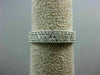.50CT DIAMOND 14KT WHITE GOLD MULTI ROW FILIGREE SEMI ETERNITY ANNIVERSARY RING