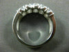 LARGE 2.30CT ROUND DIAMOND 14K WHITE GOLD 3D DOUBLE ROW WEDDING ANNIVERSARY RING