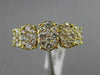 ESTATE WIDE 1.04CT DIAMOND 18KT YELLOW GOLD GRADUATING WEDDING ANNIVERSARY RING
