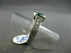 ESTATE 2.18CT DIAMOND & AAA COLOMBIAN EMERALD 14KT WHITE GOLD 3D ENGAGEMENT RING