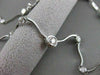 ESTATE FANCY 1.44CTW DIAMOND BY THE YARD 14KT WHITE GOLD STATION NECKLACE #2044