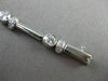 ESTATE 1.53CTW DIAMOND 18KT WHITE GOLD BEZEL LINK TENNIS BRACELET STUNNING #1470