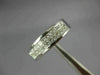 WIDE .84CT DIAMOND 14K WHITE GOLD 3D PRINCESS TWO ROW INVISIBLE ANNIVERSARY RING