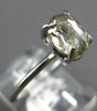 1.51CT SALT & PEPPER DIAMOND 18KT WHITE GOLD 3D OVAL SOLITAIRE ENGAGEMENT RING