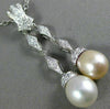 ESTATE .75CT DIAMOND & AAA SOUTH SEA PEARL 14KT WHITE GOLD LARIAT PENDANT #22110