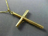 ESTATE ITALIAN 14KT YELLOW GOLD CLASSIC CROSS CRUCIFIX FLOATING PENDANT #25569