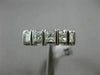 ESTATE WIDE 1.50CT DIAMOND 14KT WHITE GOLD 3D FIVE STONE ANNIVERSARY RING #1345