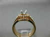 WIDE .33CT DIAMOND 14KT ROSE GOLD HALO STACKABLE SEMI MOUNT ENGAGEMENT RING SET