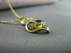 ESTATE .37CTW SAPPHIRE & DIAMOND 14KT YELLOW GOLD SOLITAIRE HEART PENDANT #21478