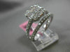 ESTATE 1.32CT ROUND & PRINCESS DIAMOND 18KT WHITE GOLD CLUSTER ENGAGEMENT RING