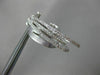 ESTATE LARGE .79CT DIAMOND 14KT WHITE GOLD 3D MULTI ROW CLIP ON HANGING EARRINGS