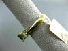 ESTATE 2.33CT DIAMOND & AAA EMERALD 14KT TWO TONE GOLD 3D LUCIDA ENGAGEMENT RING