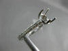 ESTATE .29CT DIAMOND 14KT WHITE GOLD 4 PRONG SEMI MOUNT CLASSIC ENGAGEMENT RING
