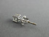 ESTATE .40CT DIAMOND 14KT WHITE GOLD 3D CLASSIC SOLITAIRE STUD EARRINGS #17279