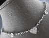 1.5CT DIAMOND 18KT WHITE GOLD HEART CIRCULAR BY THE YARD INVISIBLE LOVE NECKLACE