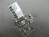 ESTATE .60CT DIAMOND 14K WHITE GOLD 3D HEXAGON INFINITY WEDDING ANNIVERSARY RING