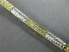 ANTIQUE 1.15CT DIAMOND 14KT WHITE & YELLOW GOLD 3D FILIGREE FUN BRACELET #22381
